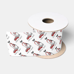 Laten we beginnen! (wandelen) Greyhound Dog (zwart Lint