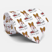 Laten we beginnen! (wandelen) Papillon (wit en roo Stropdas (Opgerold)