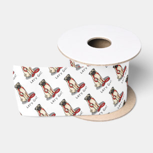 Laten we beginnen! (wandelen) Pug Dog (lichte mug) Lint