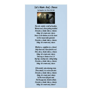 Laten we bewegen en dansen perfect poster