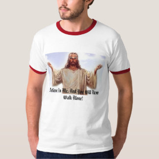 Laten we bidden tot de vader in de hemel, geloof i t-shirt