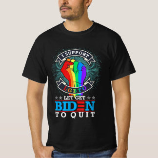 Laten we biden laten stoppen met kunst t-shirt