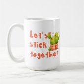 Laten we bij elkaar blijven koffiemok (Links)