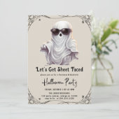 Laten we Blad Gezicht Volwassen Halloween Party In Kaart (Staand voorkant)