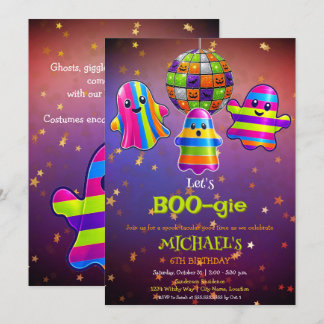 Laten we BOO-gie Kinderen Halloween Verjaardagsfee Kaart