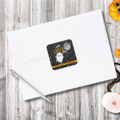 Laten we BOOgie Disco Halloween Vierkante Sticker