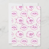 Laten we Boogie Girly Skeletons Dance Disco Hallow Kaart (Achterkant)