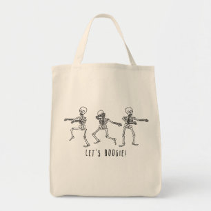 Laten we Boogie Halloween Danskeletten! Tote Bag
