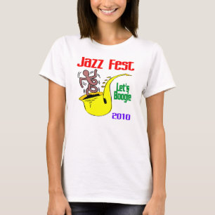 Laten we boogie op Jazz Fest T-shirt