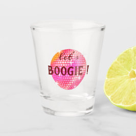Laten we Boogie! Roze Disco ball Shot Glas