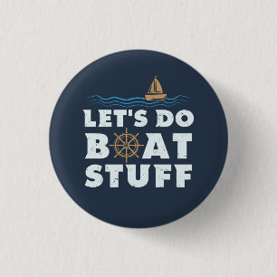 Laten we bootspullen doen Nautisch zeiler varen le Ronde Button 3,2 Cm