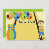 Laten we Bowling gaan Hartelijk dank Bedankkaart (Voorkant / Achterkant)