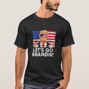 Laten we Brandin'Funny Anti Joe Biden Costume gaan T-shirt