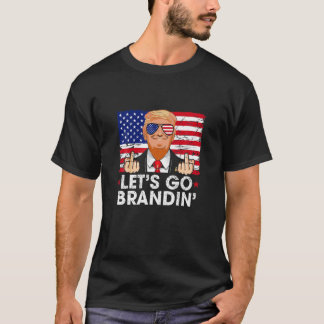 Laten we Brandin'Funny Anti Joe Biden Costume gaan T-shirt
