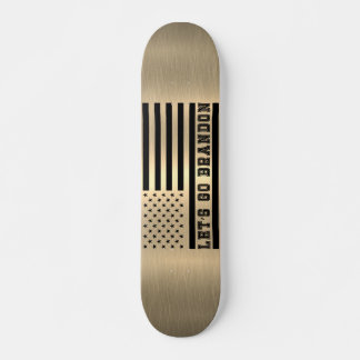 Laten we Brandon Brass Gold Sheen gaan halen Skateboard