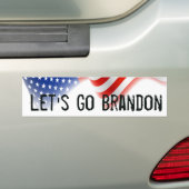 Laten we Brandon Bumpersticker American Flag gaan. (Op auto)