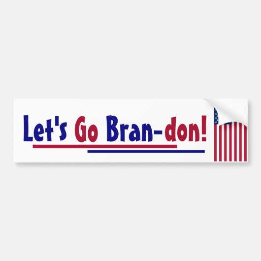 Laten we Brandon Bumpersticker gaan (Voorkant)