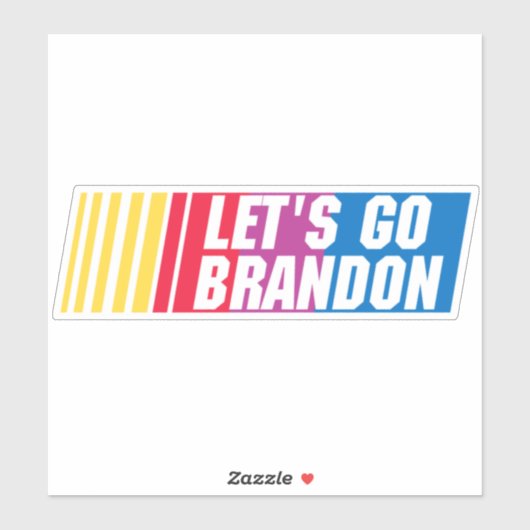 Laten we Brandon Bumpersticker gaan Sticker (Vel)