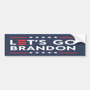 LATEN WE BRANDON Campaign Slogan Style GAAN MAKEN Bumpersticker