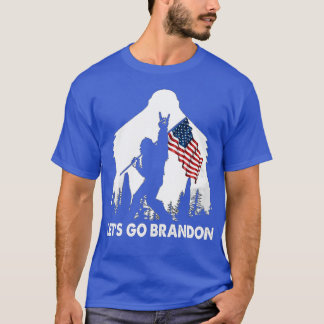 Laten we Brandon Camping Bigfoot Rock en Roll US g T-shirt