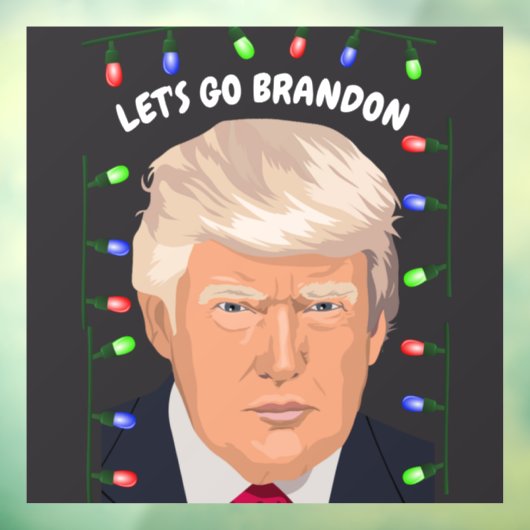LATEN WE BRANDON DONALD TRUMP RAAMKLEMMEN RAAMSTICKER (Vel 3)