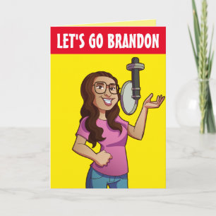 LATEN WE BRANDON Funny BIRTHDAY-kaarten GAAN Kaart