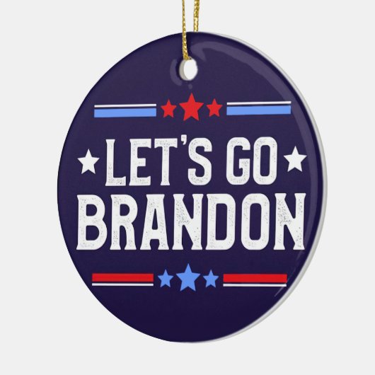 Laten we Brandon Funny Ceramic Ornament gaan (Links)