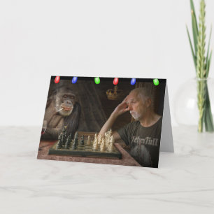 LATEN WE BRANDON FUNNY MONKEY CHRISTMAS CARDS GAAN KAART