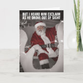 LATEN WE BRANDON FUNNY SANTA CLAUS CHRISTMAS kaart (Voorkant)