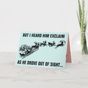 Laten we Brandon gaan! Aangepaste OVERSIZED KERSTK Kaart