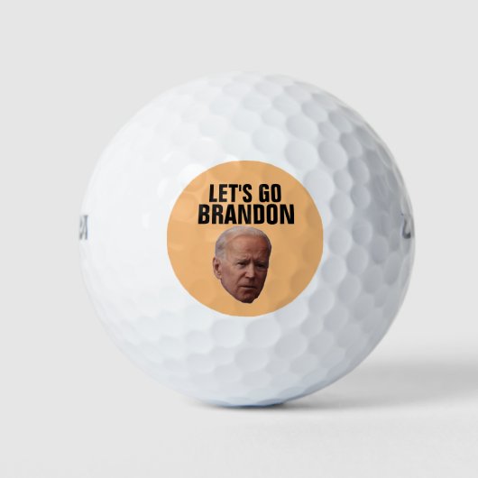 LATEN WE BRANDON GAAN! BIDEN GOLFBALLEN (Voorkant)