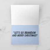Laten we Brandon gaan! EXTRA GROOTE KERSTKAARTEN V Kaart (Binnen)