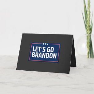 Laten we Brandon gaan Feestdagen Kaart