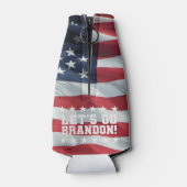 LATEN WE BRANDON GAAN! [Font 6] Tas flesje koeler (Achterkant)