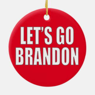 Laten we Brandon gaan Keramisch Ornament