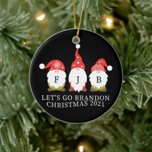 Laten we Brandon gaan Keramisch Ornament
