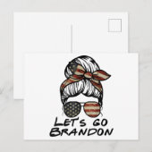 Laten we Brandon gaan, Lets Go Brandon Briefkaart (Voorkant / Achterkant)