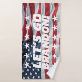 LATEN WE BRANDON GAAN! [Lettertype 5] Woordhanddoe Badhanddoek (Badhanddoek)