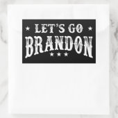 Laten we Brandon gaan Rechthoekige Sticker (Tas)