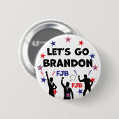 LATEN WE BRANDON GAAN RONDE BUTTON 5,7 CM (Voorkant /achterkant)