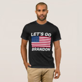 LATEN WE BRANDON GAAN! VLAG T-SHIRTS (Voorkant volledig)