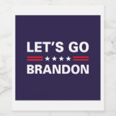 Laten we Brandon gaan Wijn Etiket (Enkel label)