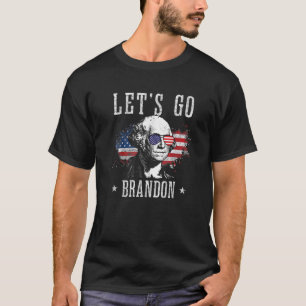 Laten we Brandon George Washington Amerikaanse vla T-shirt