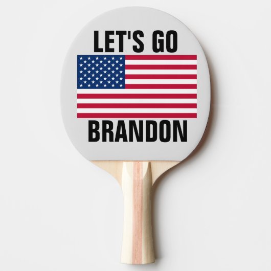 LATEN WE BRANDON Ping Pong Paddle GAAN Tafeltennisbatje (Voorkant)