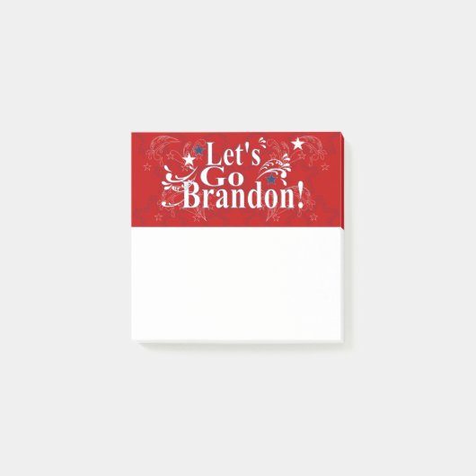 Laten we Brandon Post-it Notes gaan (Voorkant)