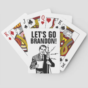 LATEN WE BRANDON RETRO ANNOUNCER PLAYKAARTEN POKERKAARTEN