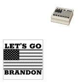 LATEN WE BRANDON RUBBER STAMPS GAAN 	RUBBERSTEMPEL (Gestempeld)