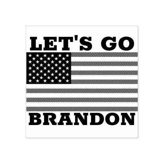 LATEN WE BRANDON RUBBER STAMPS GAAN 	RUBBERSTEMPEL (Afrduk)