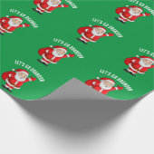 LATEN WE BRANDON SANTA CHRISTMAS WRAPPING PAPER GA CADEAUPAPIER (Hoek)