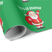 LATEN WE BRANDON SANTA CHRISTMAS WRAPPING PAPER GA CADEAUPAPIER (Rol Hoek)